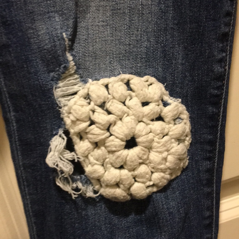 NWOT! Willow+Root crocheted The MOM fit ultra HIGH RISE High waist jeans size 26 - Picture 10 of 12